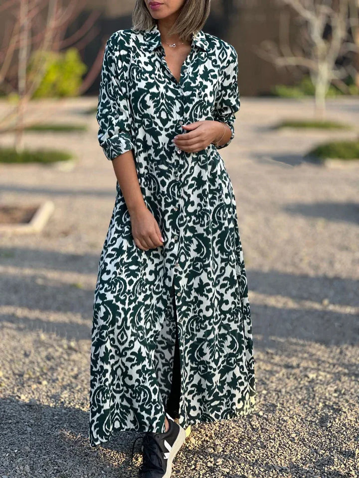 Avaline Relaxed Bohemian Maxi Dress