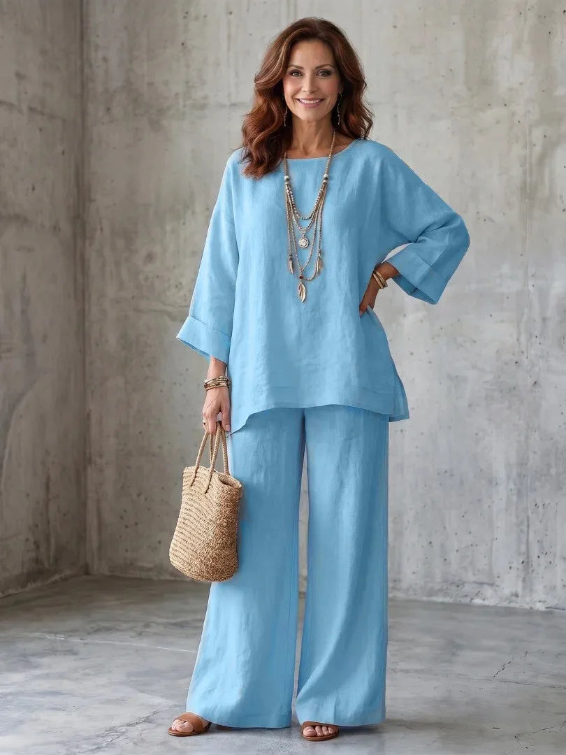Nellie Casual Wide Leg Set
