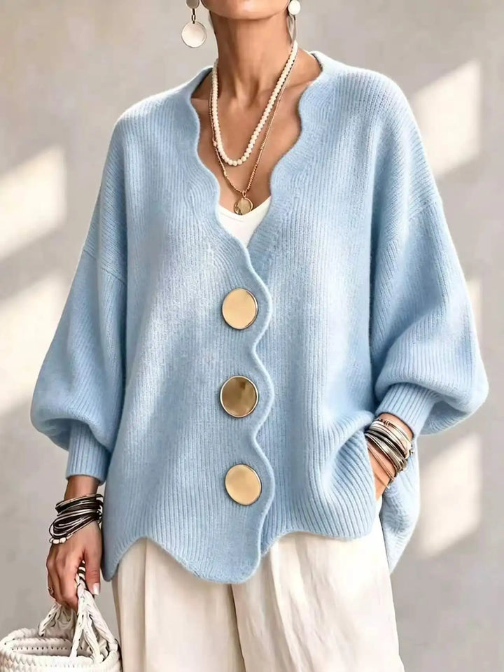 Thalisse Wavy Edge Cardigan