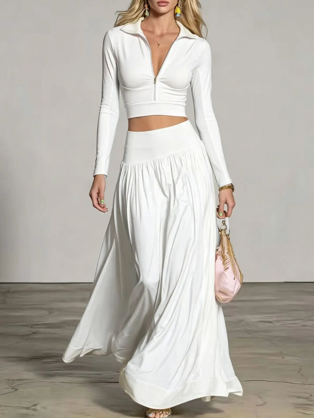 Kira Relaxed Flowy Skirt Set