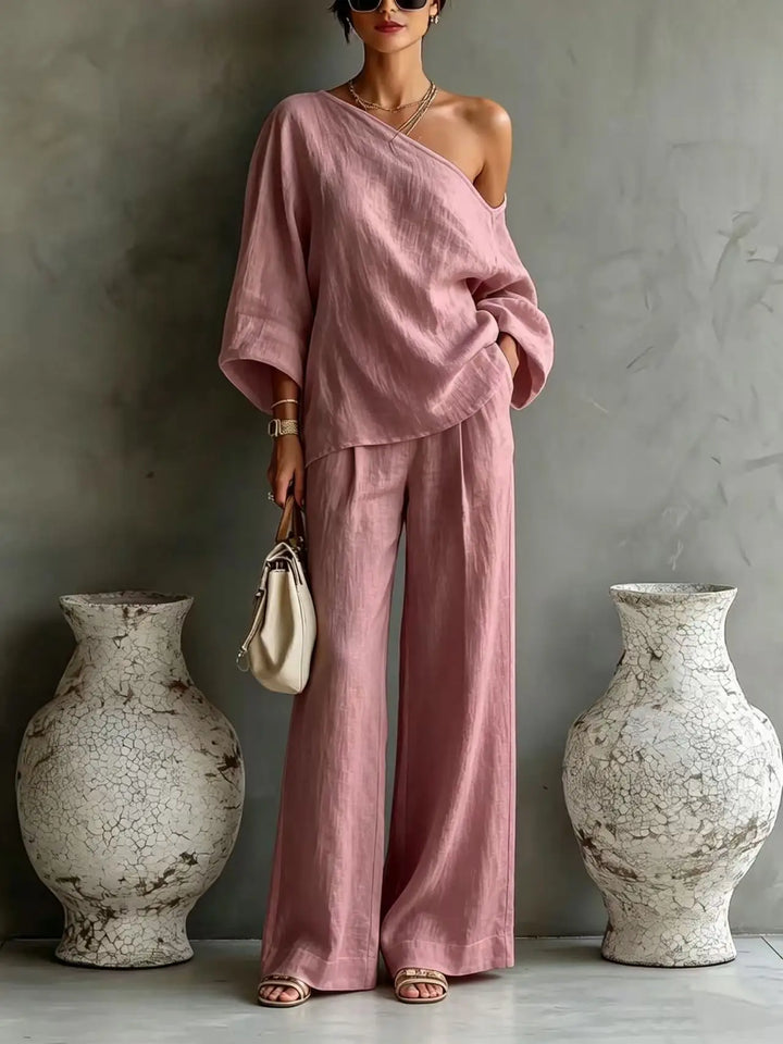Arya One Shoulder Matching Set