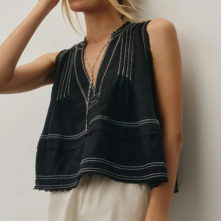 Opaline Layered V Neck Tank Top