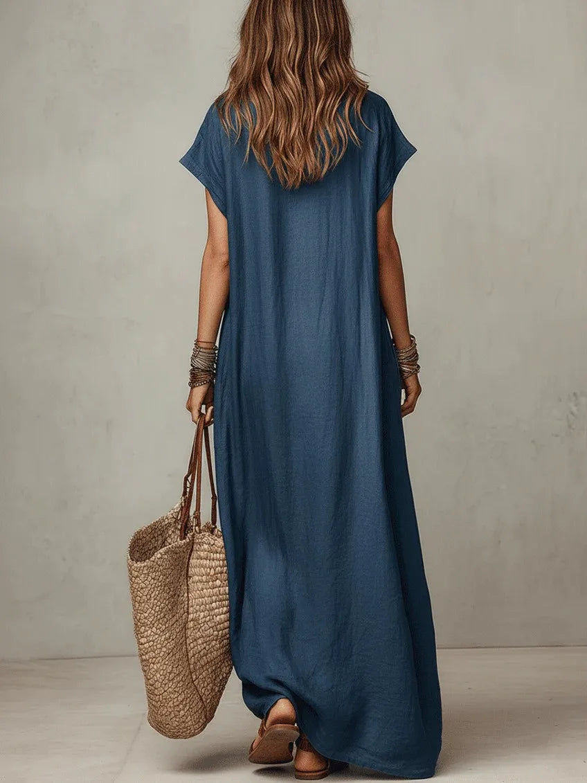 Beatrice Flowy Summer Boho Maxi Dress
