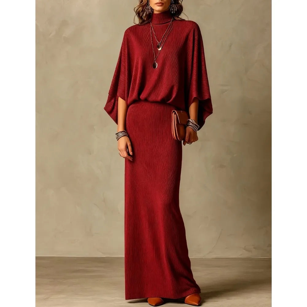 Ines Ribbed Knit Skirt Set