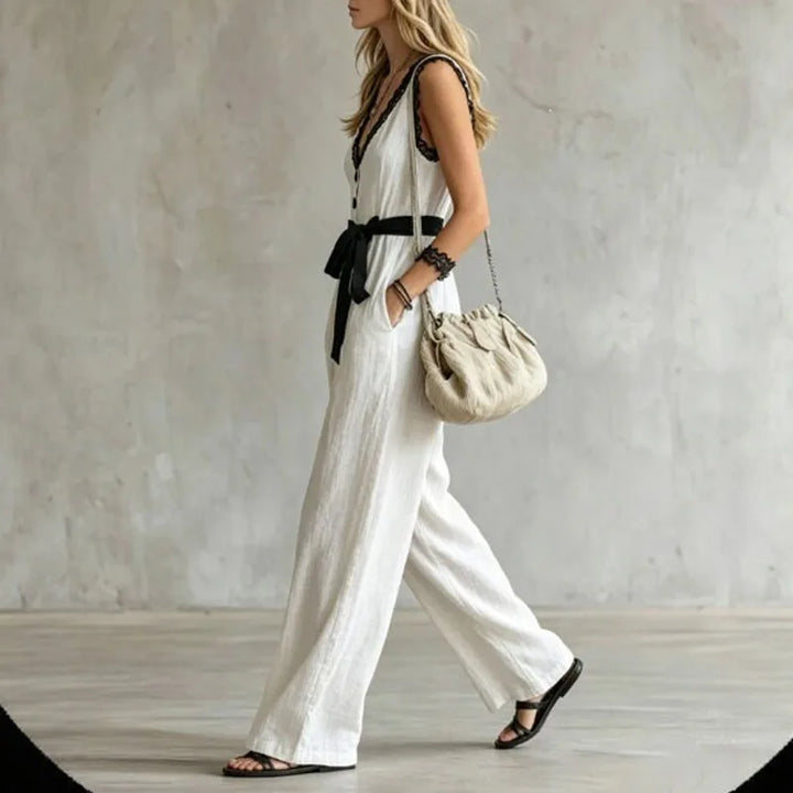 Layla Boho Belted Jumpsuit