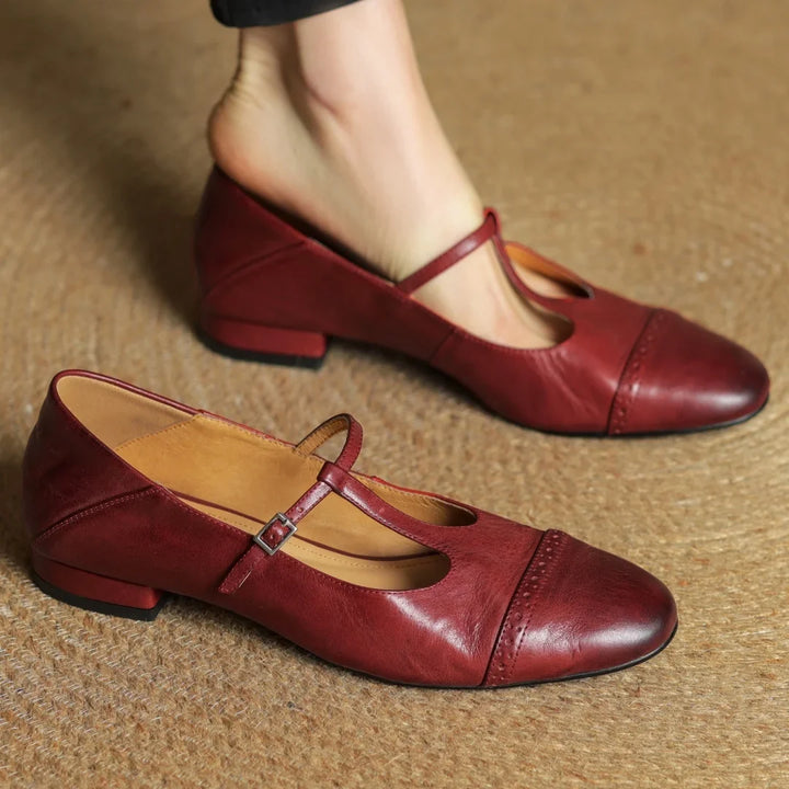 Macey Genuine Leather Flats