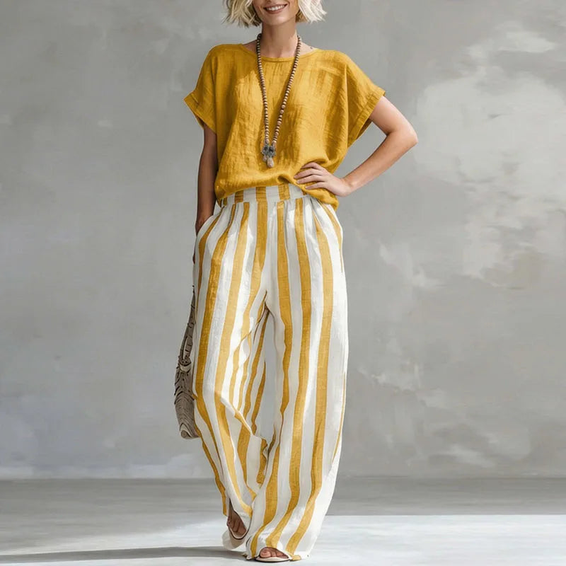Celina Linen Summer Set