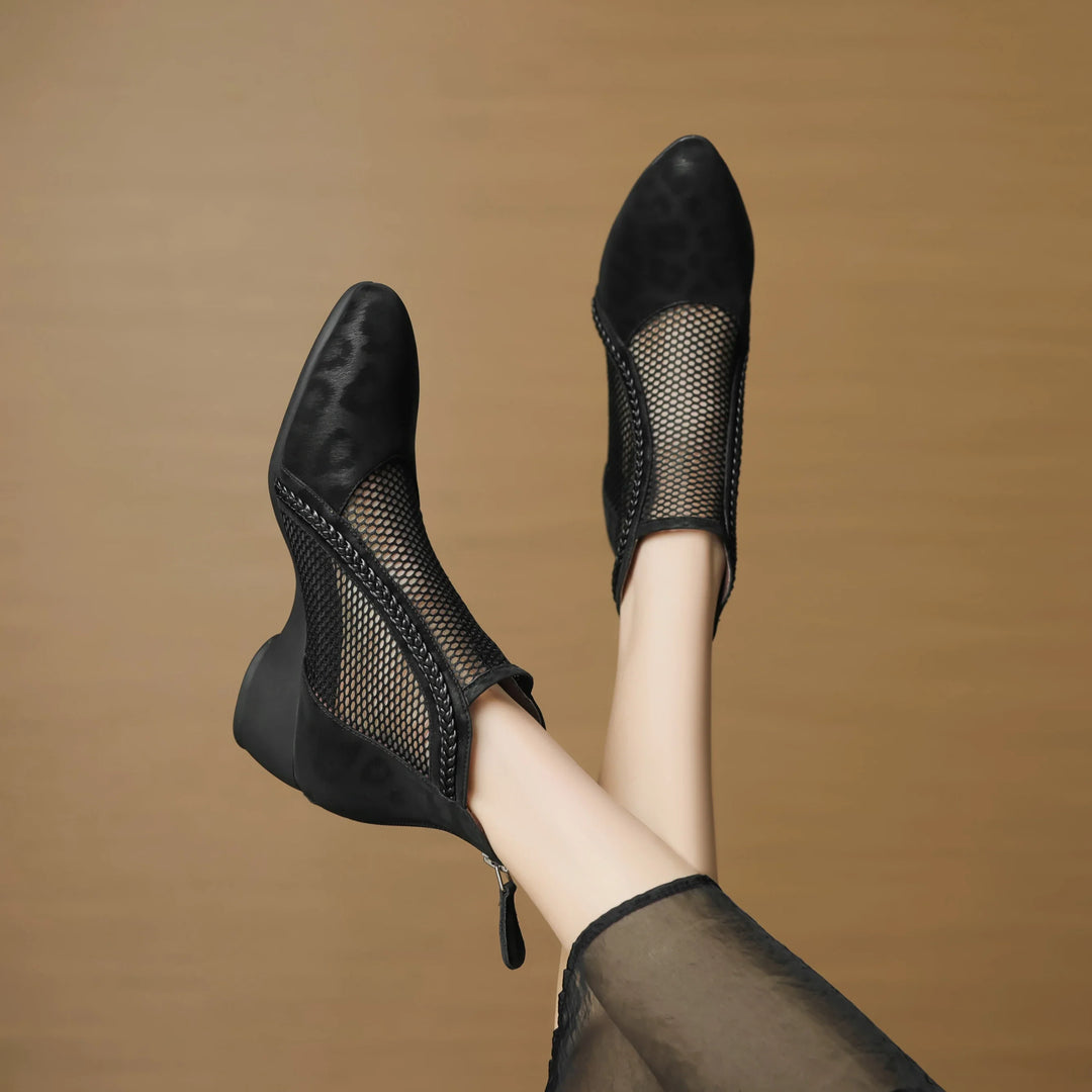 Kaylyn Leather Ankle Boots
