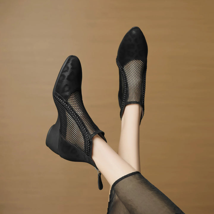 Kaylyn Leather Ankle Boots