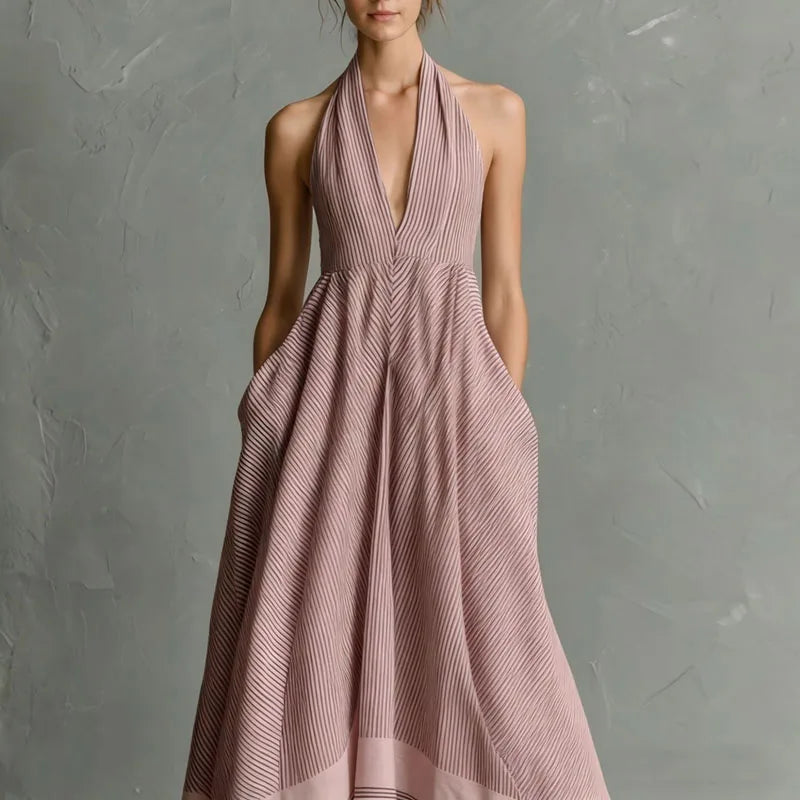 Leonilda Halter Maxi Dress