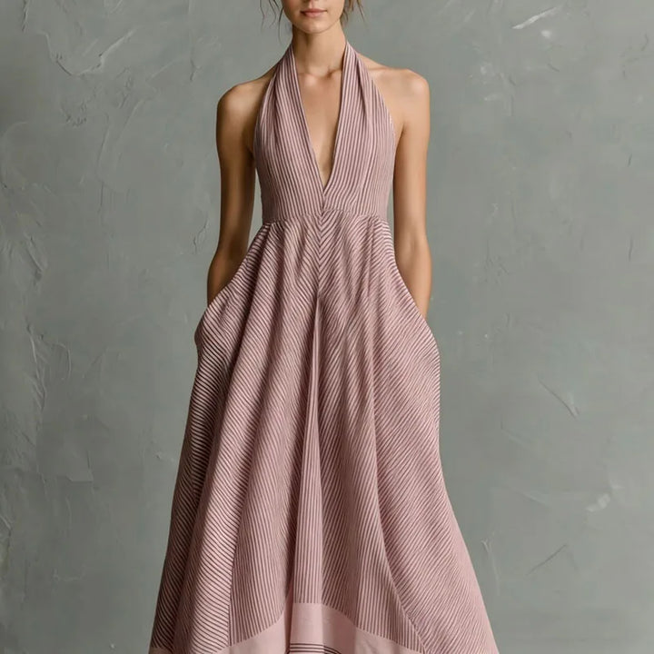Leonilda Halter Maxi Dress