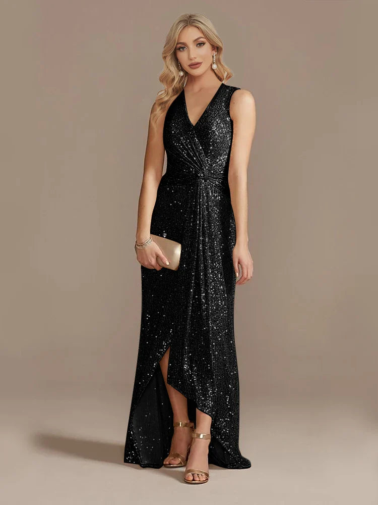 Mireya Sequin Evening Wedding Guest Dress