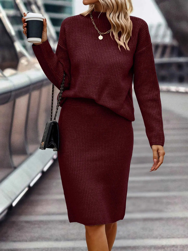Juniper Ribbed Knit Skirt Set