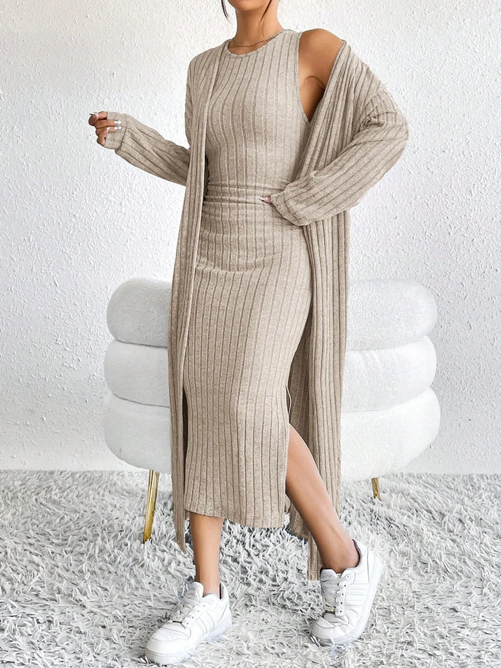 Saoirse Ribbed Sheath Dress Set