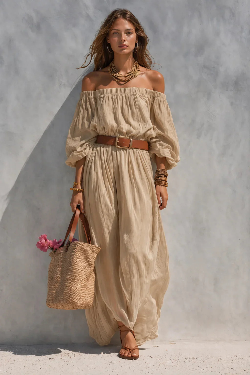 Ivy Off Shoulder Maxi Dress