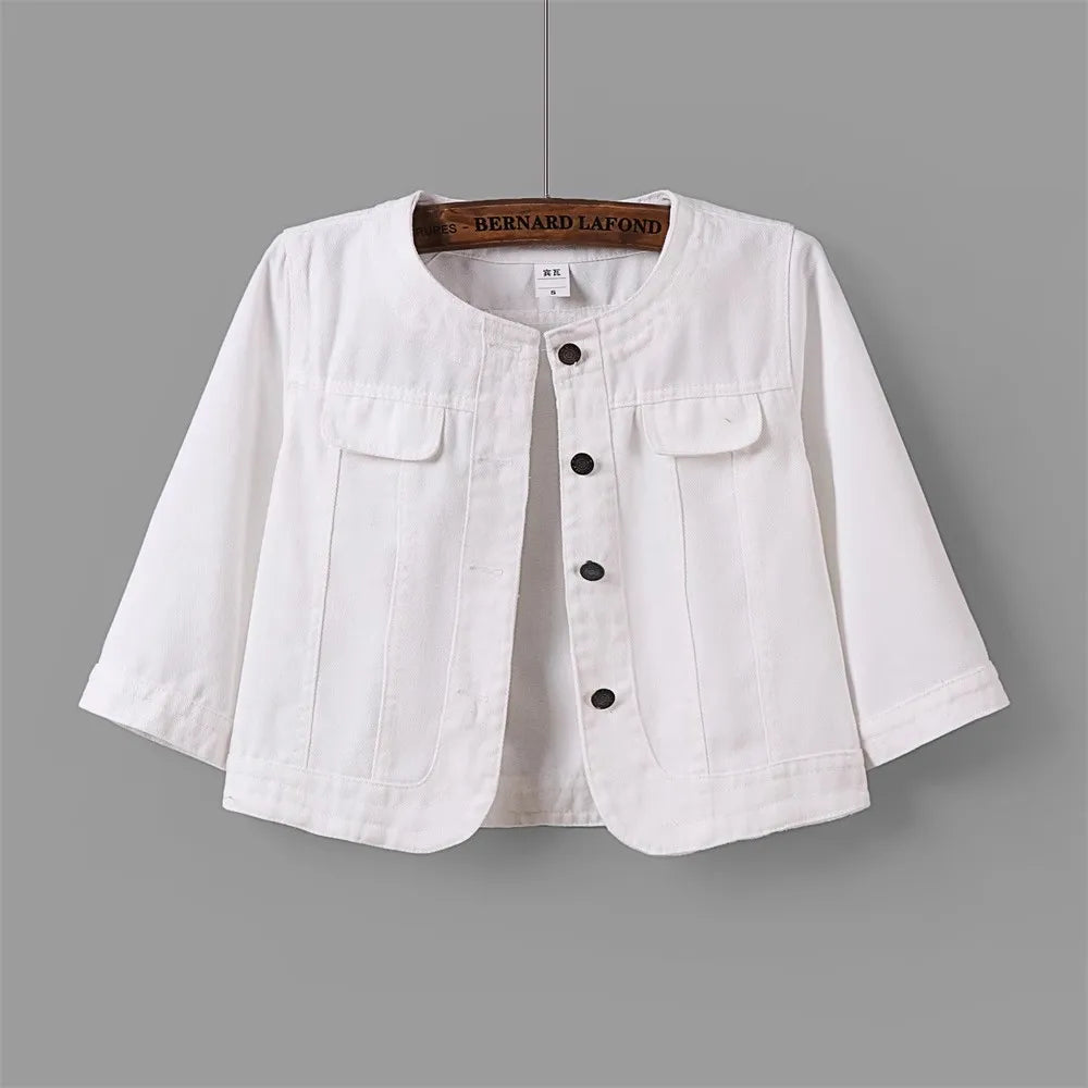 Breanna Cropped Denim Jacket