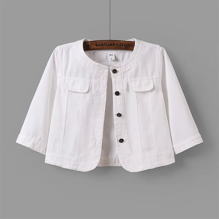 Breanna Cropped Denim Jacket
