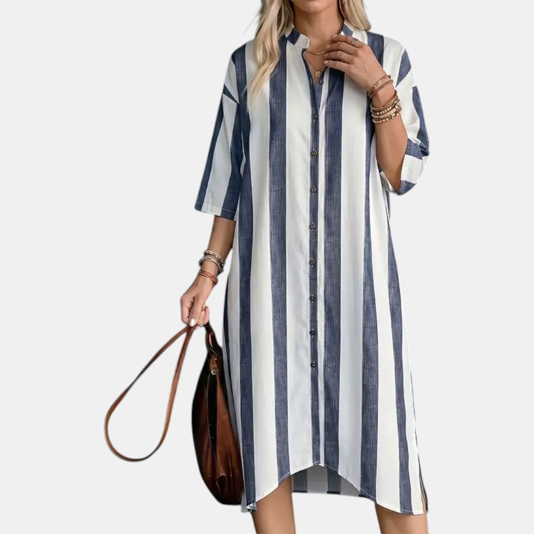 Tiffany Classic Striped Midi Dress