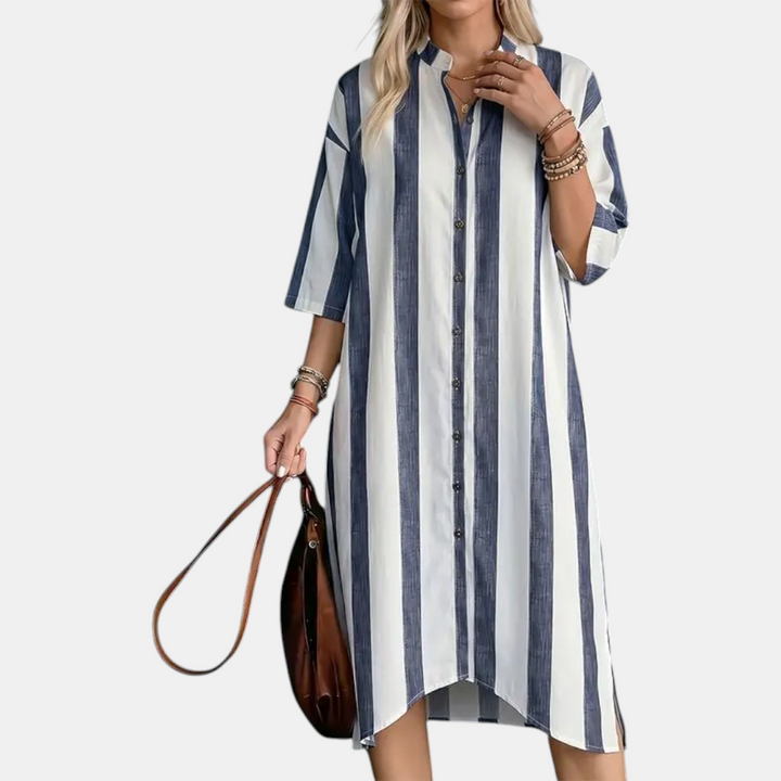 Tiffany Classic Striped Midi Dress
