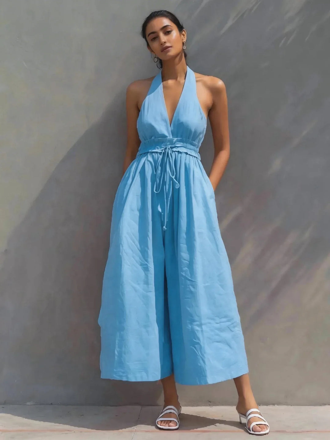 Yasmine Halter Neck Jumpsuit