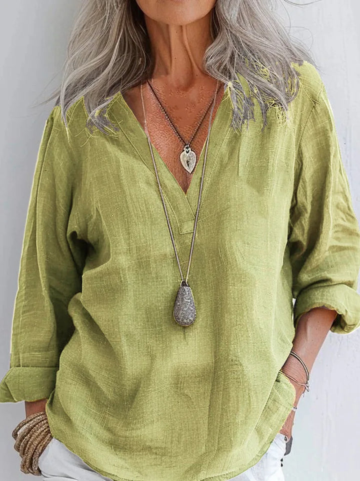 Ashlee Vintage Casual Blouse