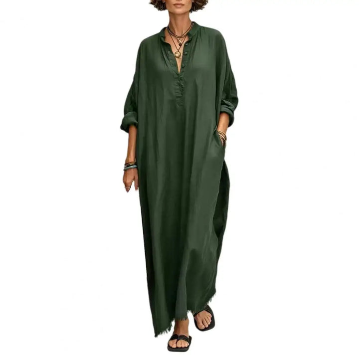 Amie Casual Maxi Shirt Dress
