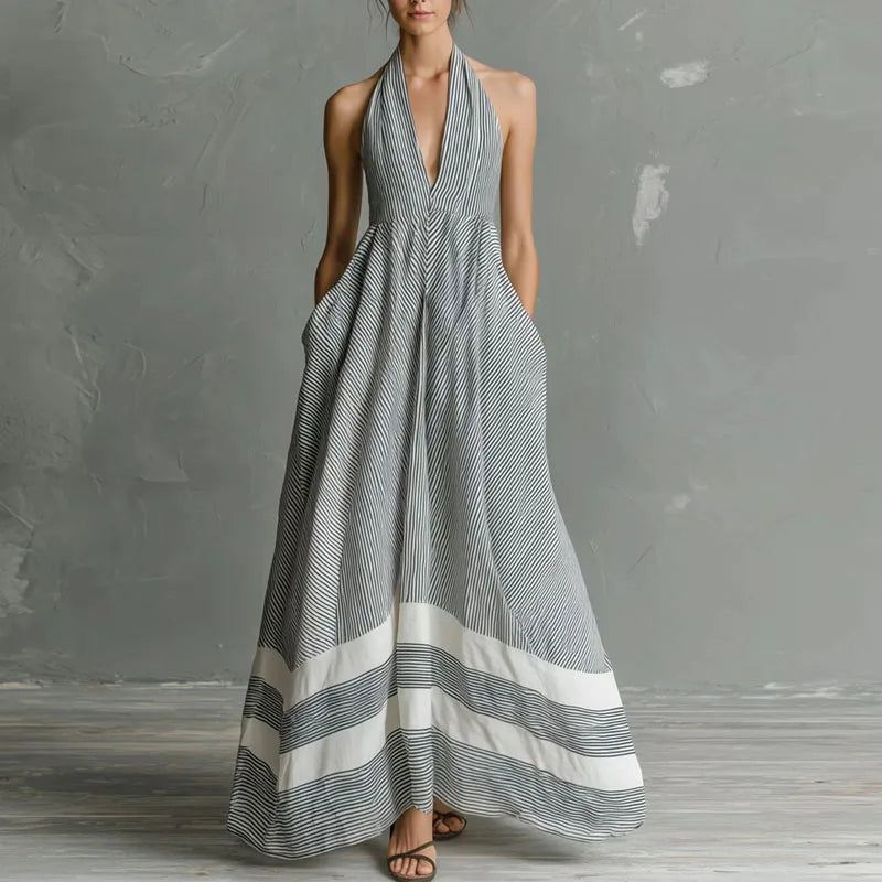 Leonilda Halter Maxi Dress