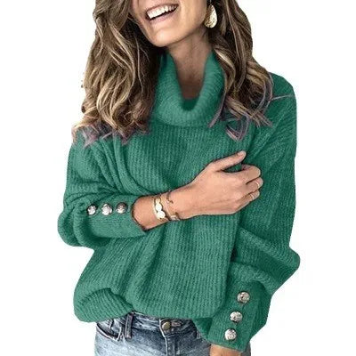 Noelle Turtleneck Ribbed Sweater