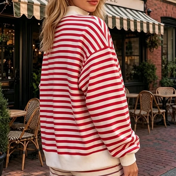 Tatiana Striped Pullover Set