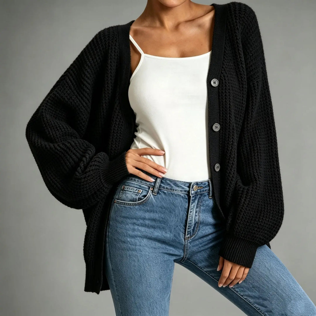 Maren Waffle Knit Cardigan
