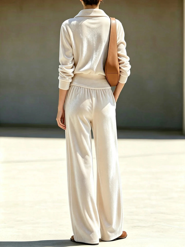 Bellamy Velvet Half Zip Tracksuit