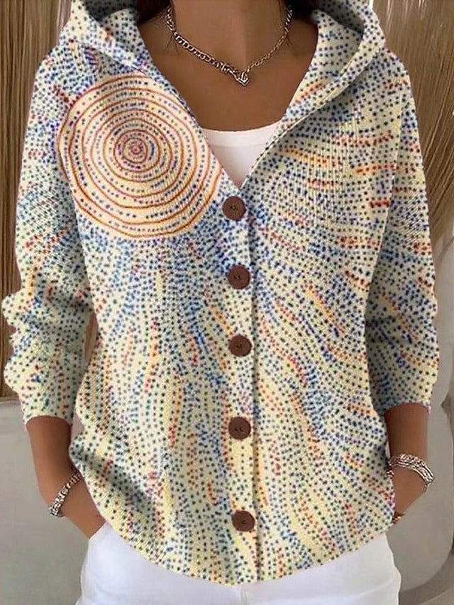 Odette Hooded Button Cardigan
