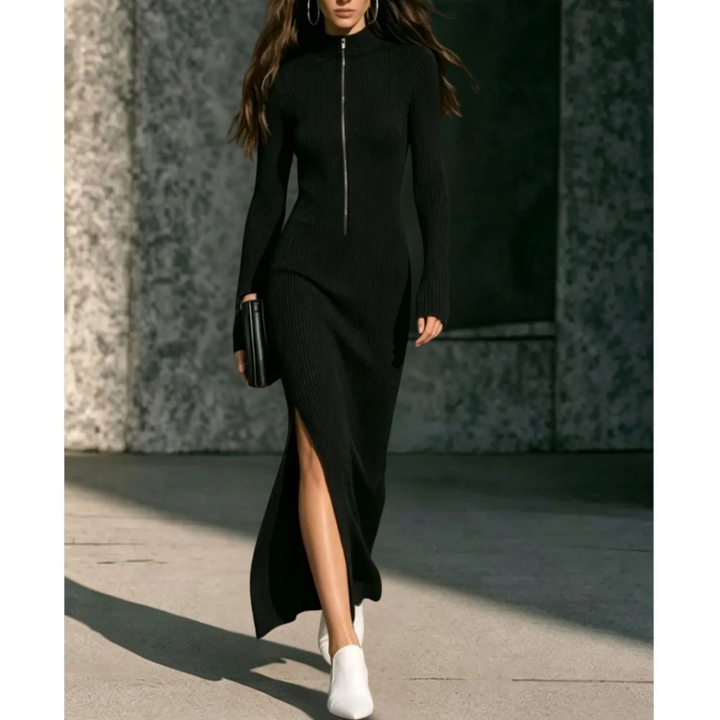 Kayla Ribbed Long Dress