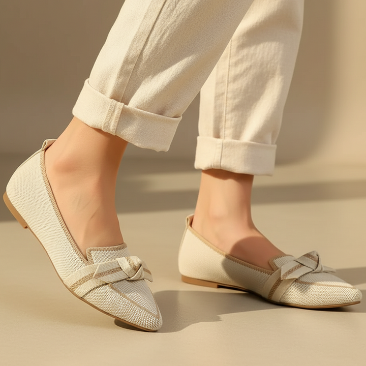 Larissa Pointed Toe Knit Flats
