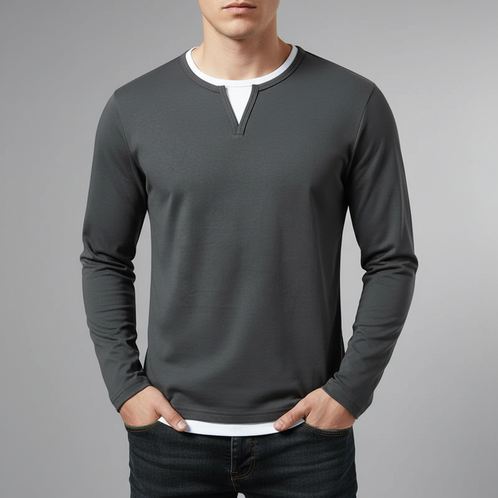 Marcello Henley Long Sleeve Shirt