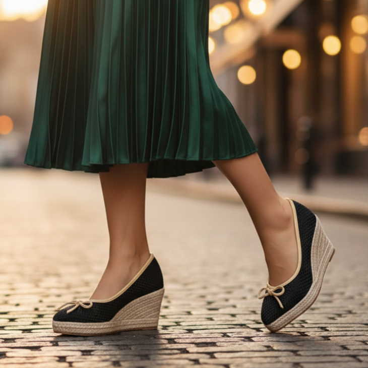 Taylor Espadrille Wedge Slip-On Flats