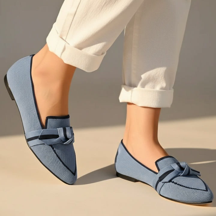 Larissa Pointed Toe Knit Flats