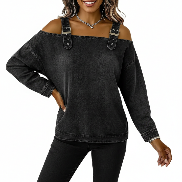 Elissa Off The Shoulder Denim Top