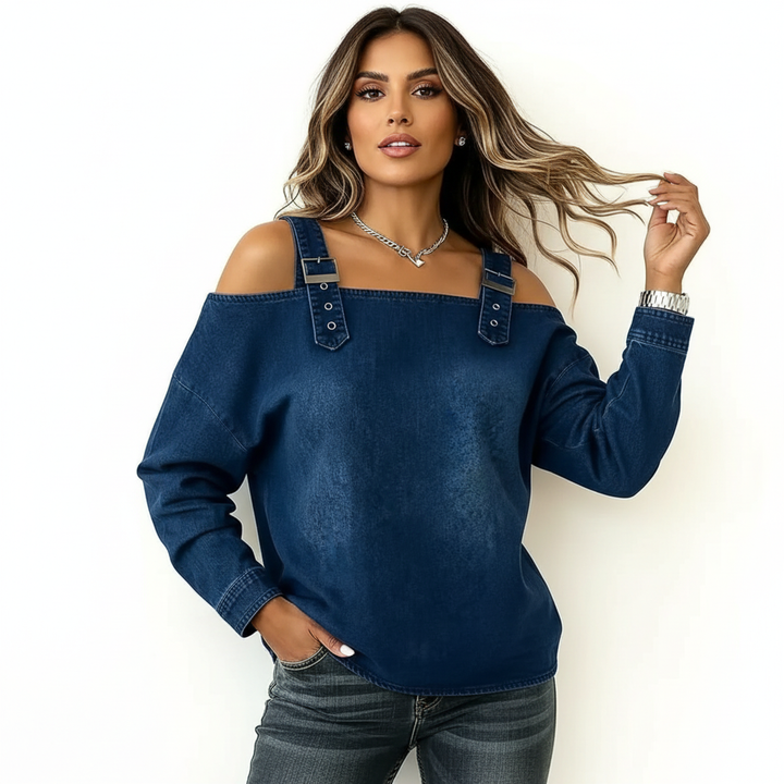 Elissa Off The Shoulder Denim Top