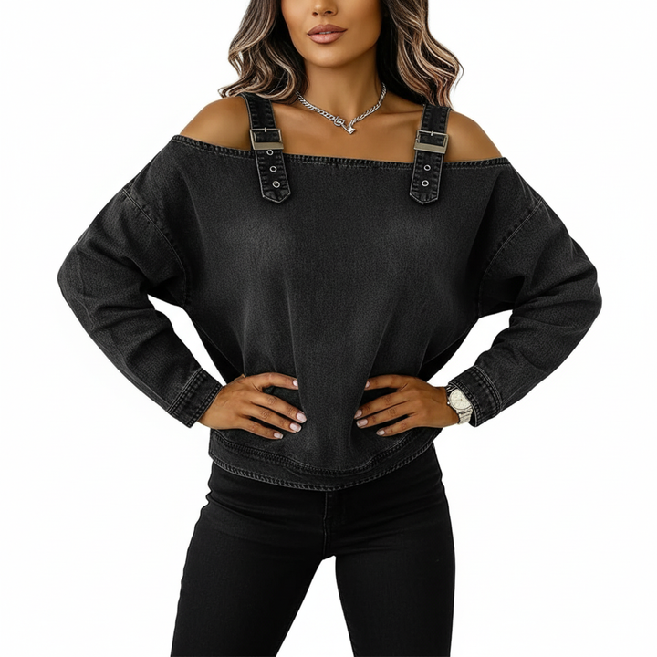 Elissa Off The Shoulder Denim Top