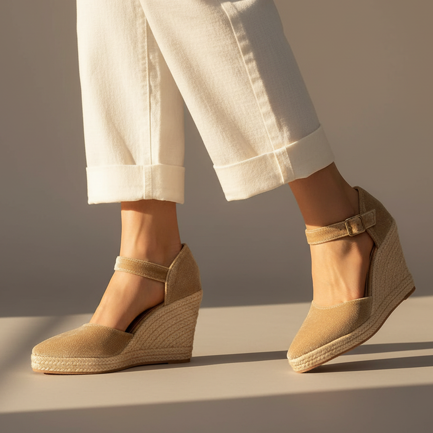 Zia Ankle Strap Wedge Sandals