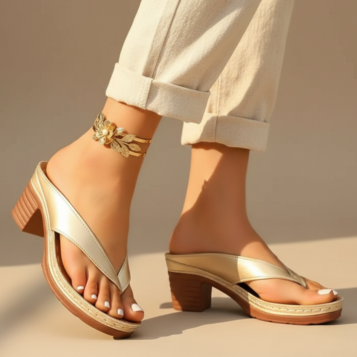 Vanessa Platform Thong Sandals