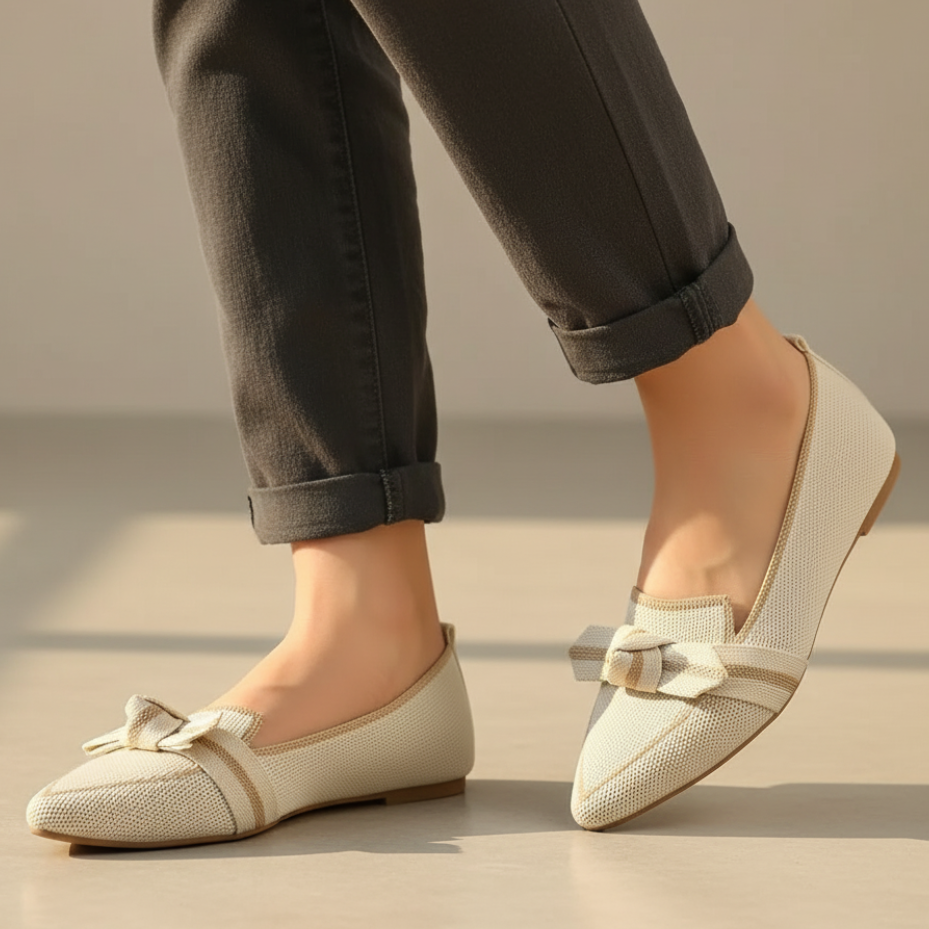 Larissa Pointed Toe Knit Flats