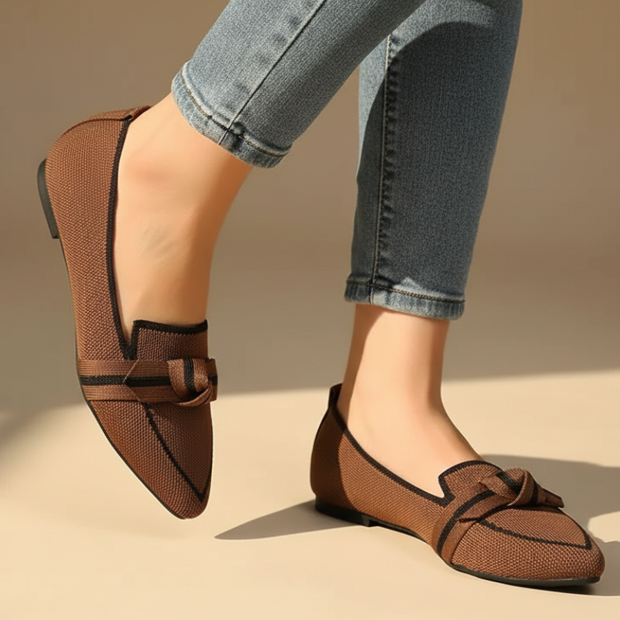 Larissa Pointed Toe Knit Flats
