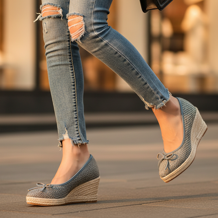 Taylor Espadrille Wedge Slip-On Flats