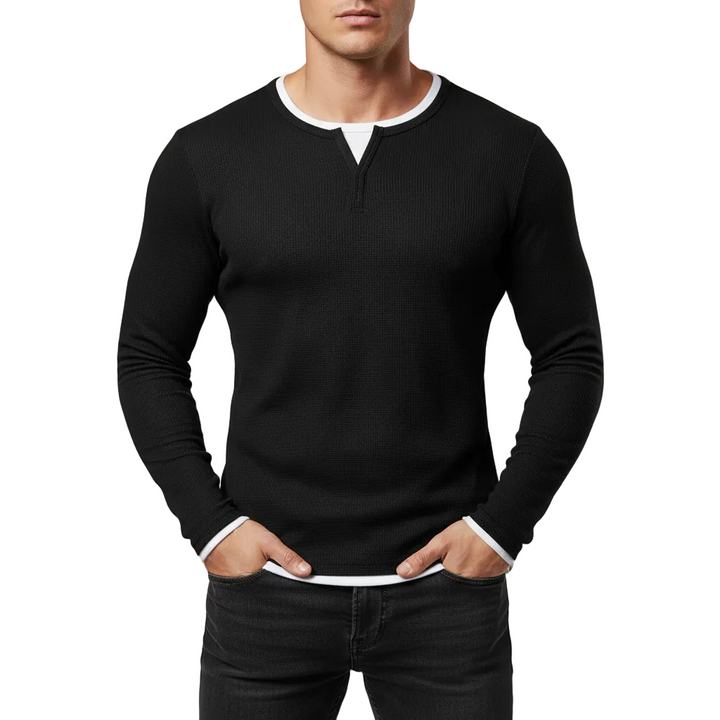 Marcello Henley Long Sleeve Shirt