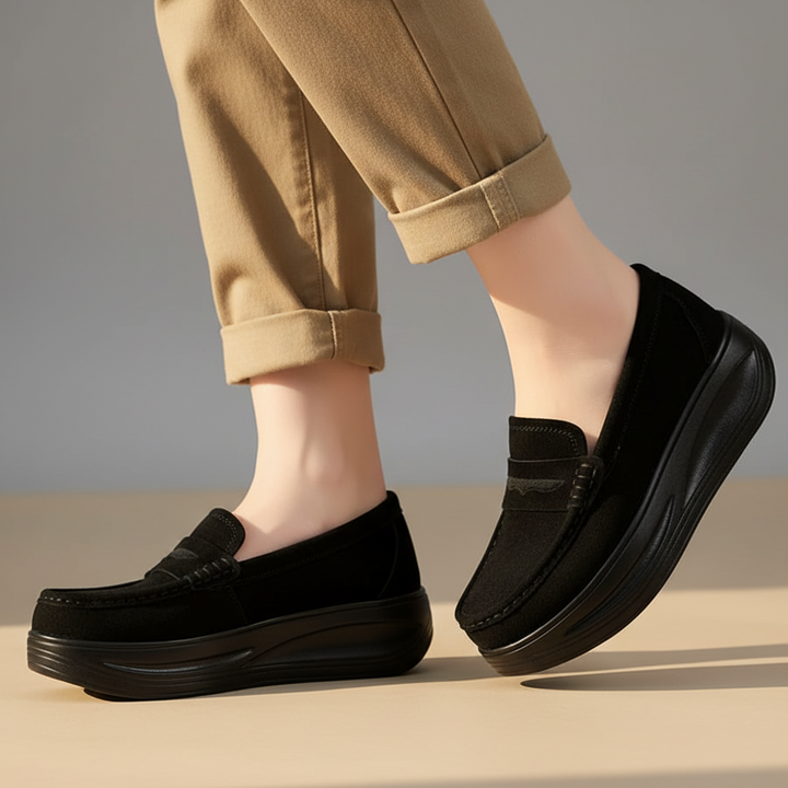 Rosalie Suede Platform Walking Shoes