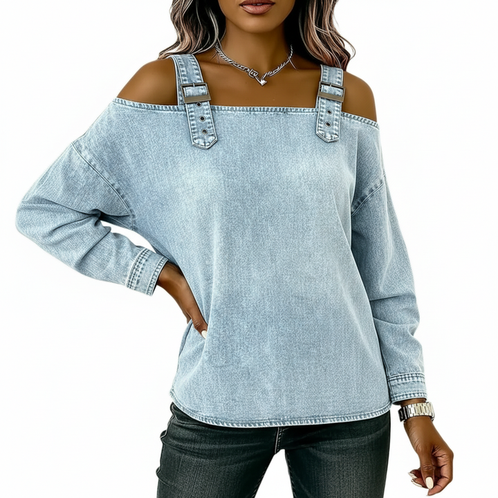 Elissa Off The Shoulder Denim Top