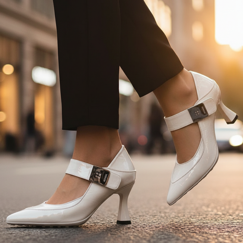 Aurelia Leather Pointed Heels