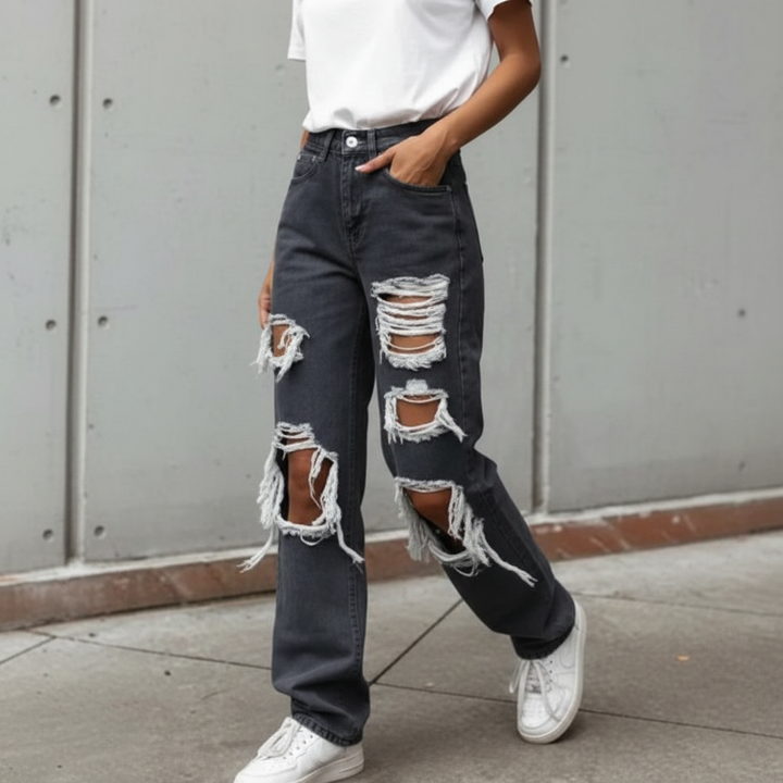 Amelia Distressed Denim Jeans